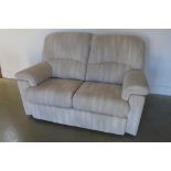 A G plan Chloe small two seater sofa in very good condition, 94cm tall, 147cm wide, 100cm deep