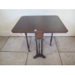 An Edwardian inlaid Sutherland table, 60cm tall x 61cm x 73cm