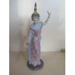 A Lladro Thai dancer figure - 34cm tall - in good condition