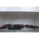 Hornby OO gauge unboxed rolling stock and five locos