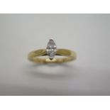 An 18ct yellow gold solitaire diamond ring, approx 0.3ct - approx weight 3.5 grams, as new, size N -