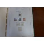 A collection of Switzerland stamps in a printed Lighthouse Album with stamps from 1850 Rayon II to