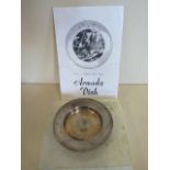 A Mappin and Webb silver Armada dish, approx 1.7 troy oz, 9.5cm diameter