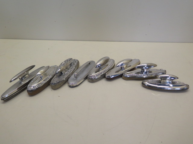 A collection of eight silver nail buffs - Image 2 of 3