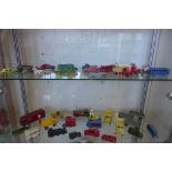 A collection of assorted Dinky, Corgi and other die cast toys and a Minic Refuse Truck - 38 pieces