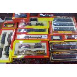 Hornby, Mainline and Dapol - boxed, OO gauge rolling stock and an -4-0 loco - fourteen items