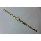 A 9ct gold Rotary Elite bracelet wristwatch, not running, total weight approx 17.9 grams