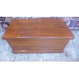 A cedar wood blanket box, 43cm tall x 89cm x 44cm - made by a local craftsman to a high standard