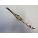 A 9ct gold Jean Renet manual ladies watch and bracelet, gold weight approx 22 grams, clean condition