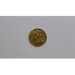 A Victorian gold half sovereign, dated 1901