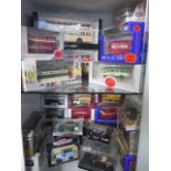 A collection of diecast vehicles, all boxed including Corgi, Minichamps and Dinky, thirty in total