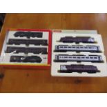 A Hornby East Coast Flying Scotsman train pack and a Hornby GNER 125 high speed train set, both