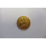 A George V gold full sovereign, dated 1912