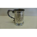 A Victorian silver childs/christening tankard, hallmarked London 1850 - weight approx 4.1 troy oz,