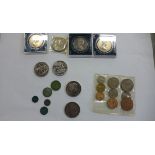A small quantity of coinage including an 1898 liberty head dollar
