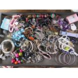 A quantity of assorted costume jewellery