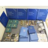 A large collection of Victorian and later coinage including some foreign coins, Crowns, sets etc
