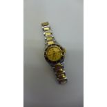 A ladies Omega Seamaster Professional bi metal bracelet wristwatch, number 6156/463 - 30mm wide,