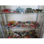 A good collection of assorted diecast vehicles, Dinky, Corgi and Matchbox, approx 90 in total