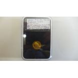 Roman Nero gold AV Aureus coin, 54-68 AD, Jupiter seated left, Rome mint 7.10 grams