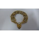 A 9ct gold link bracelet, approx 25 grams