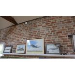 3 x framed Phantom II prints - a Robert Tomlin print, Grace and Pace, a signed Blue Angels