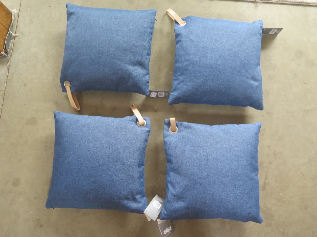 A set of 4 garden cushions by outdoor living