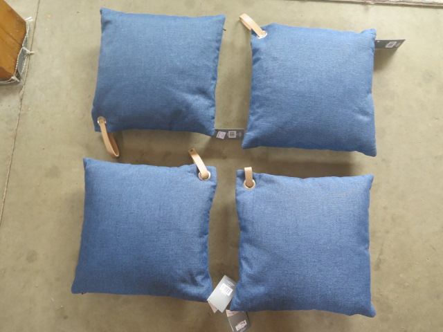 A set of 4 garden cushions by outdoor living