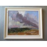 Oil on canvas of Southwold by John Rhoda. Frame size 77cm x 92cm