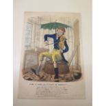 A 19th century C J Grant satirical lithograph from Grants Oddities series dated 1834. Unframed 29.