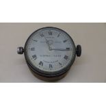 Of motoring interest, a 1920s Jaeger Paris Hispano-Suiza 8 day dashboard clock 8.5cm wide in a