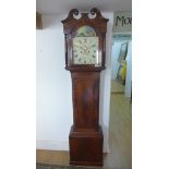 A 19th century 8 day striking Longcase clock by Guarnerio of Huntingdon. The painted dial showing