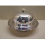 A presentation muffin serving dish. Hallmark Birmingham 1937/38 approx 15 troy oz, some dents but