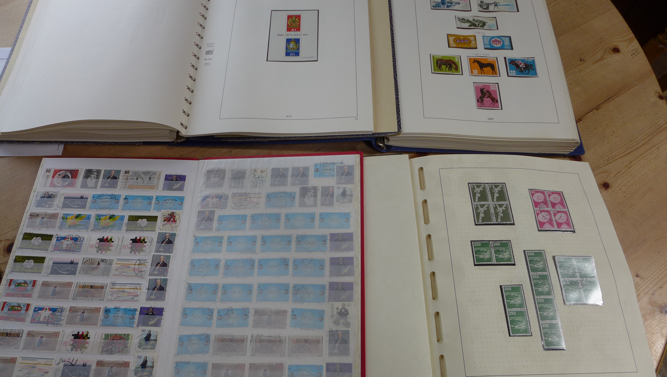 A large collection of Germany stamps- mint, fine used, miniature sheets, blocks, covers etc.