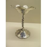 An interesting silver frog and lily pad sweet meat dish. Hallmark London 1899/1900 16cm tall