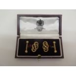 A pair of hallmarked 9ct gold cufflinks, maker JC&S retailed by Asprey total weight approx 8.7gs