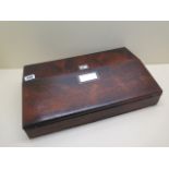 A 19th century Rosewood writing slope in restored condition, 9cm tall, 41 x 25cm