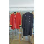 A Royal Anglian officers frock coat and a tunic