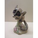 A 1940's Marcel Goldscheider pottery model of a bush baby. Height 16 cm. Condition- good, no damage.