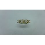 A hallmarked 14ct gold dress ring, size P, approx 2.7 grams, in generally good condition
