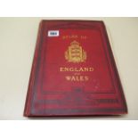 An atlas of England and Wales W & AK Johnston 1889, loose front sheets, maps appear good