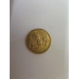 A George V full gold sovereign dated 1912