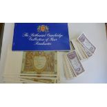 A collection of world bank notes to include a large amount of Hong Kong one cent notes, 16 x Polish,