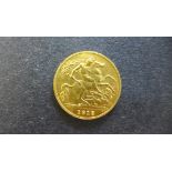 A George V gold half-sovereign dated 1913