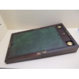 A 19th century Rosewood writing slope, 10cm x 27 x 23cm in polished condition