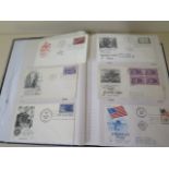 A single album of American postcards and first day covers