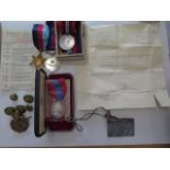 A good WWII RAF group of medals, War Medal 1939-45 Star, long service and good conduct medal named