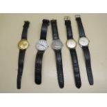 Five gents watches to include 3 Swiss manual wind and a Swiss quartz, makes such as Certina and