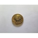 A Turkish gold 100 Kurush coin, approx 7.2gs