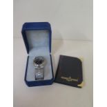 A Ulysse Nardin stainless steel acqua 120m quartz gents wristwatch, case 35mm wide, generally good